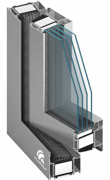 okna pasywne, okna aluprof, aluminiowe okna aluprof, okna alu in, okna alu industrial passive, okna mb 104 passive