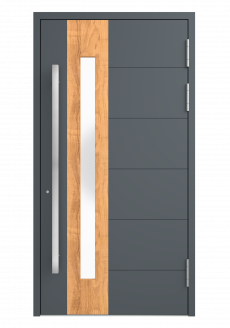 drzwi aluminiowe zewnętrzne, drzwi antracyt z pochwytem, drzwi antracyt drewno, drzwi ze szkłem, drzwi wejściowe do domu, drzwi panelowe, drzwi aluprof, drzwi comfort